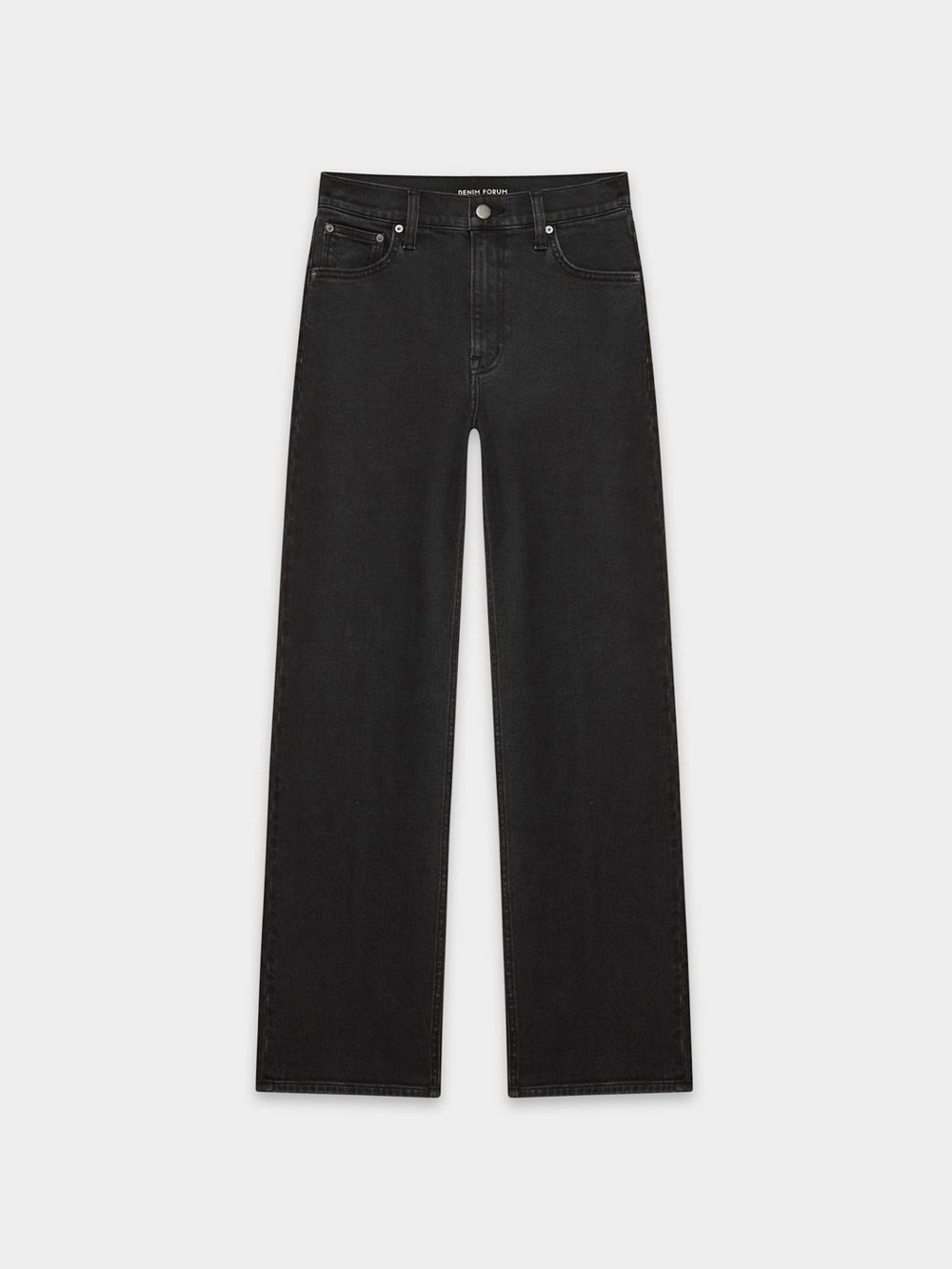 Denim Forum The Arlo High Rise Straight Jeans – 28L | Size 27 Black Casual - Picture 4 of 13